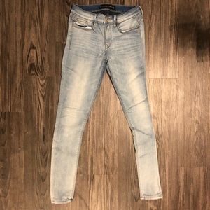 Express light-wash skinny jeans